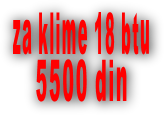 za klime 18 btu 5500 din 